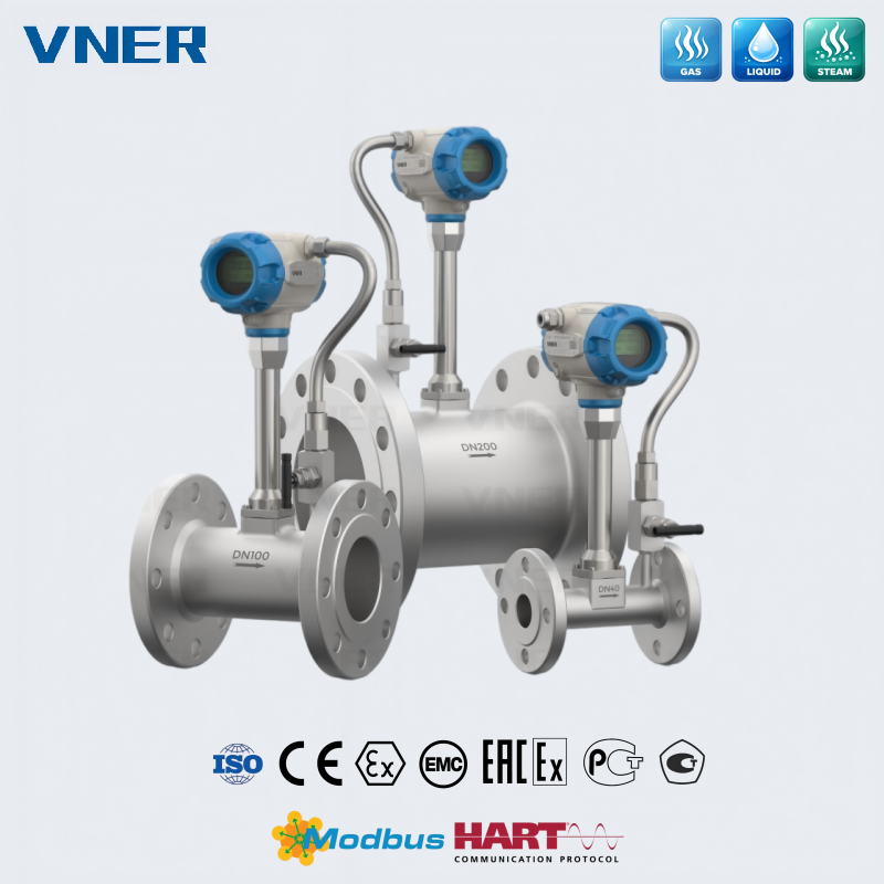 MA80T-TP Series Temperature/Pressure Compensation Vortex Flowmeter