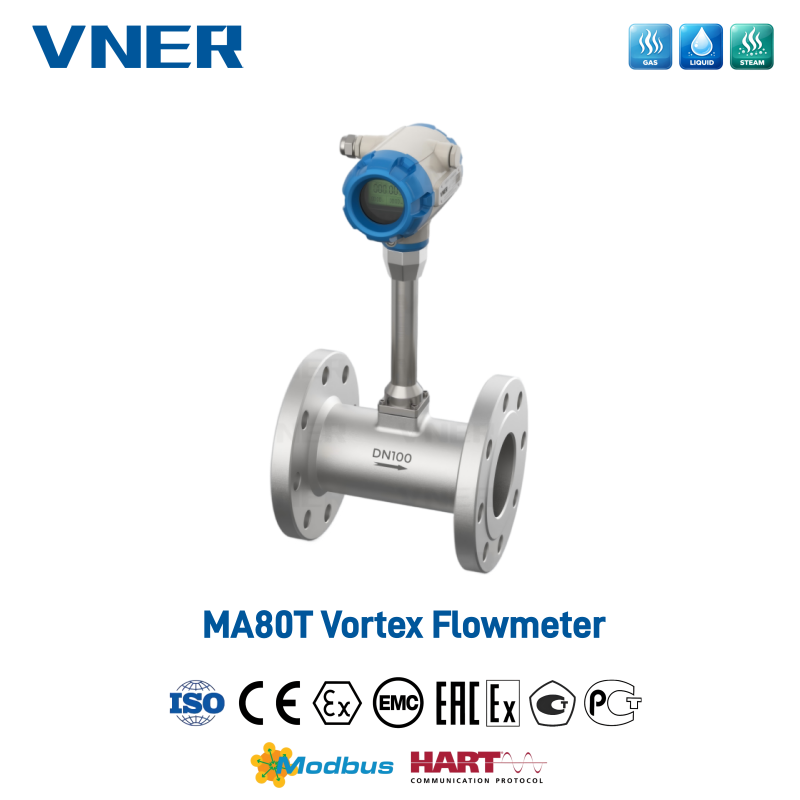 MA80T Series Vortex Flowmeter