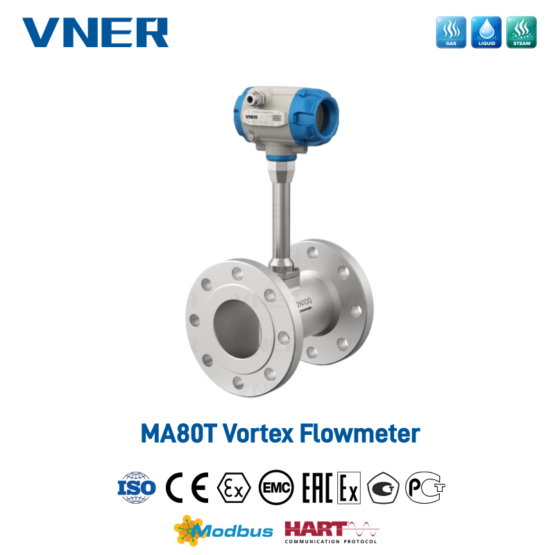 MA80T Series Vortex Flowmeter