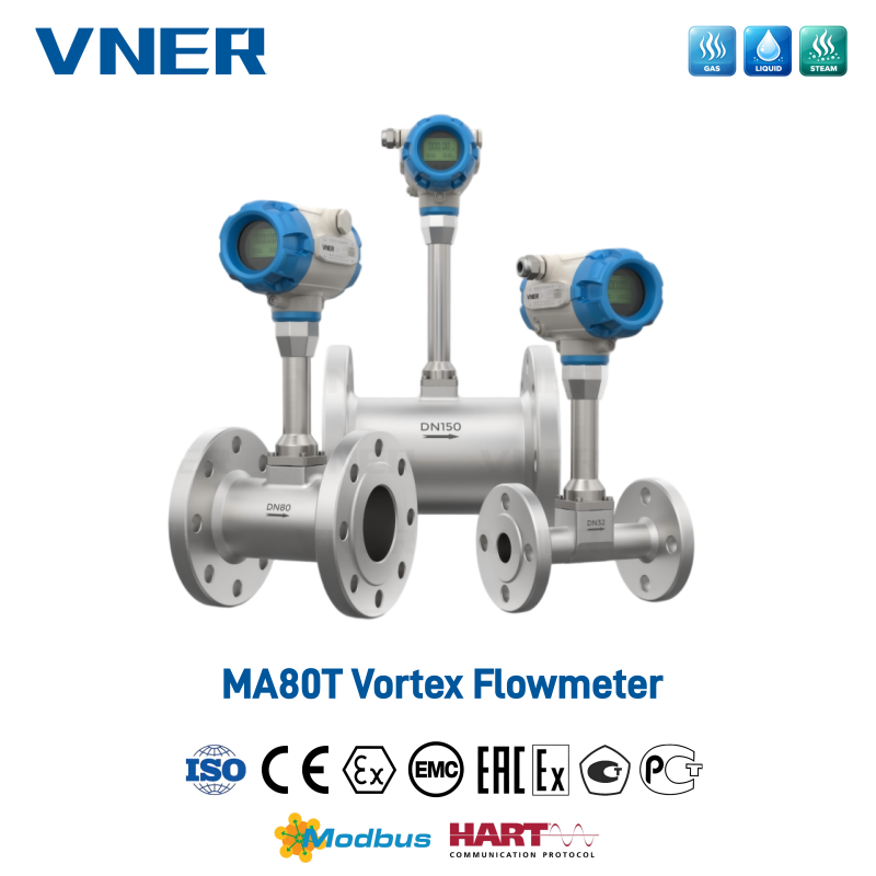 MA80T Series Vortex Flowmeter