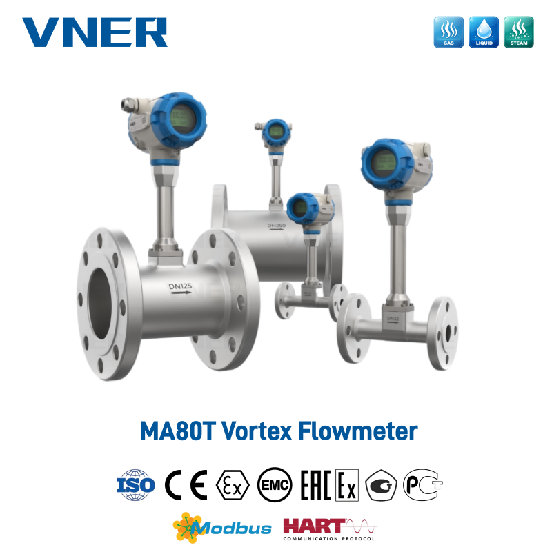 MA80T Series Vortex Flowmeter