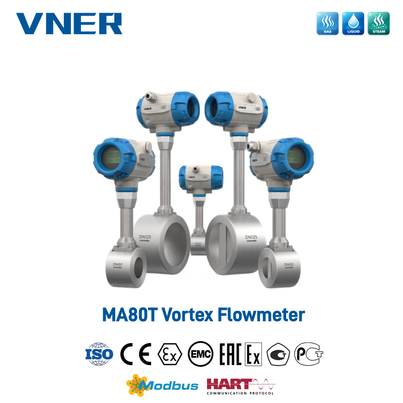 MA80T Series Vortex Flowmeter