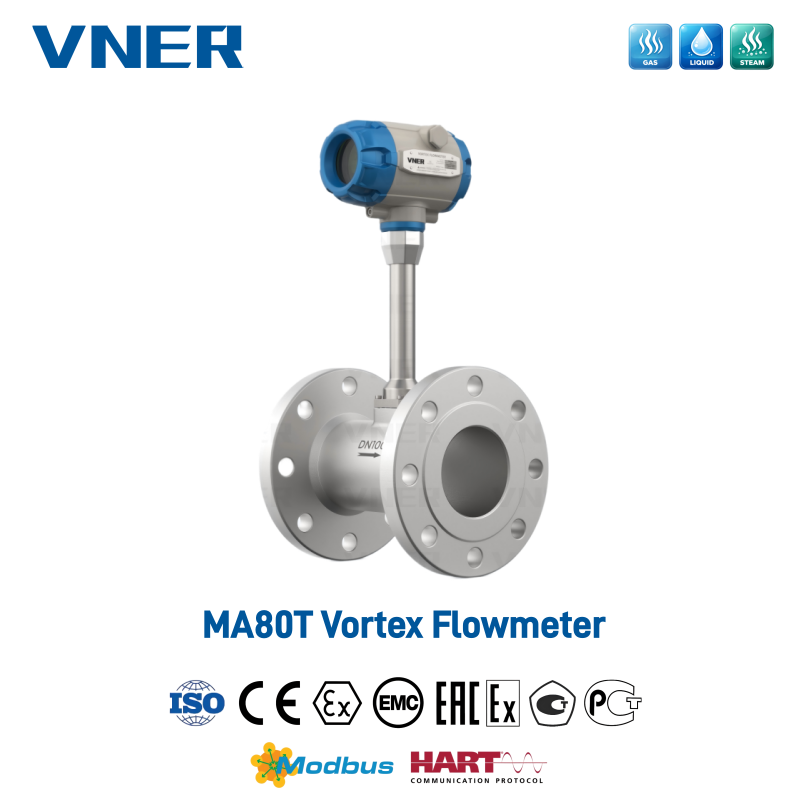 MA80T Series Vortex Flowmeter