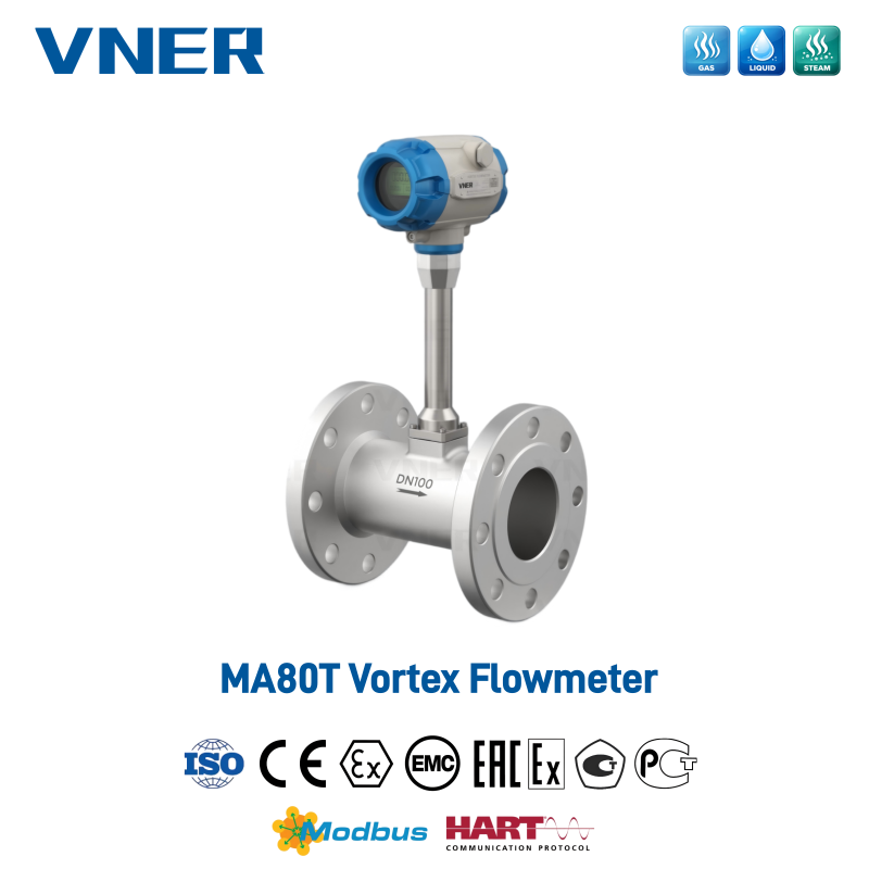 MA80T Series Vortex Flowmeter